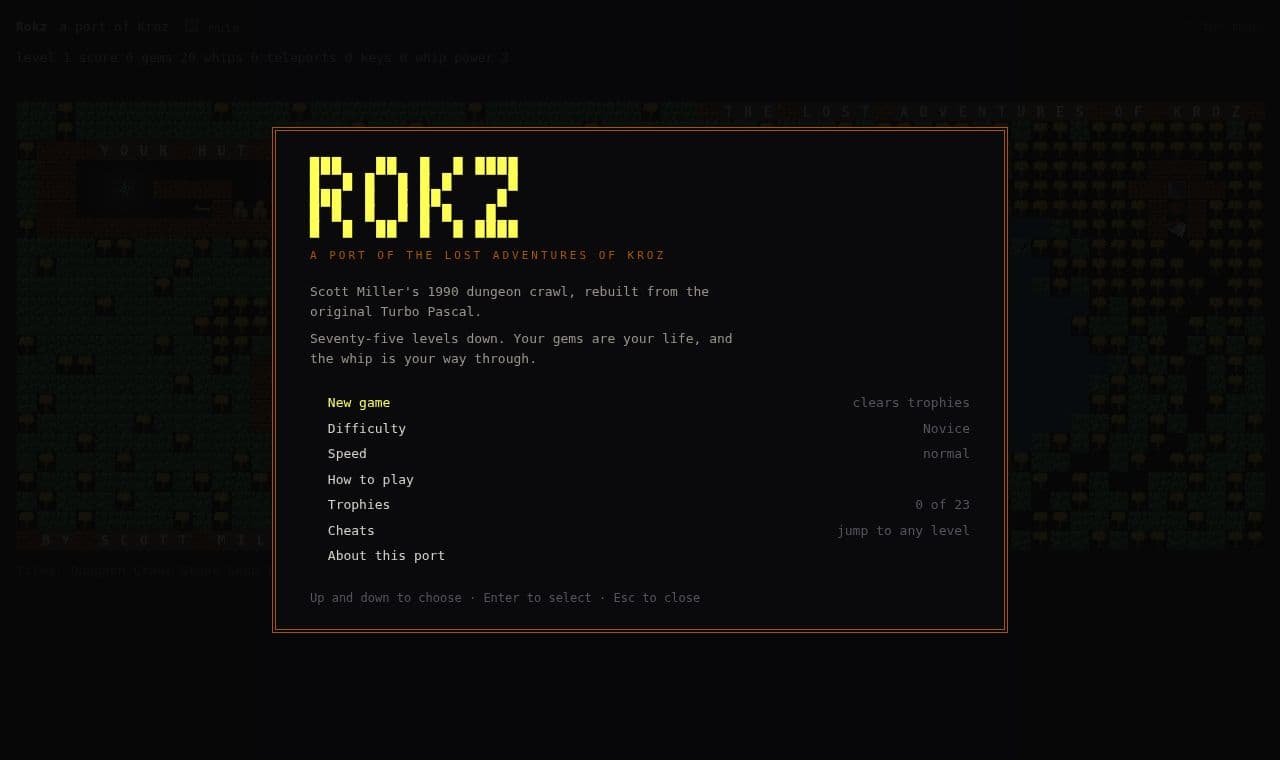 Rokz screenshot