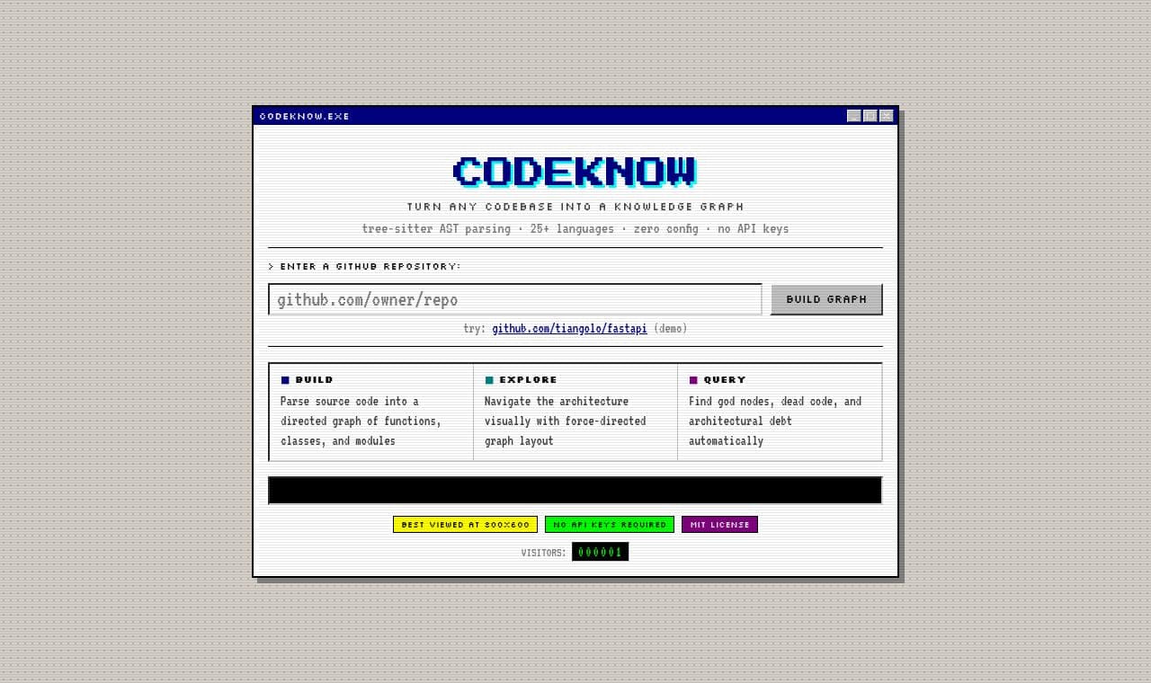 CodeKnow 서비스 화면