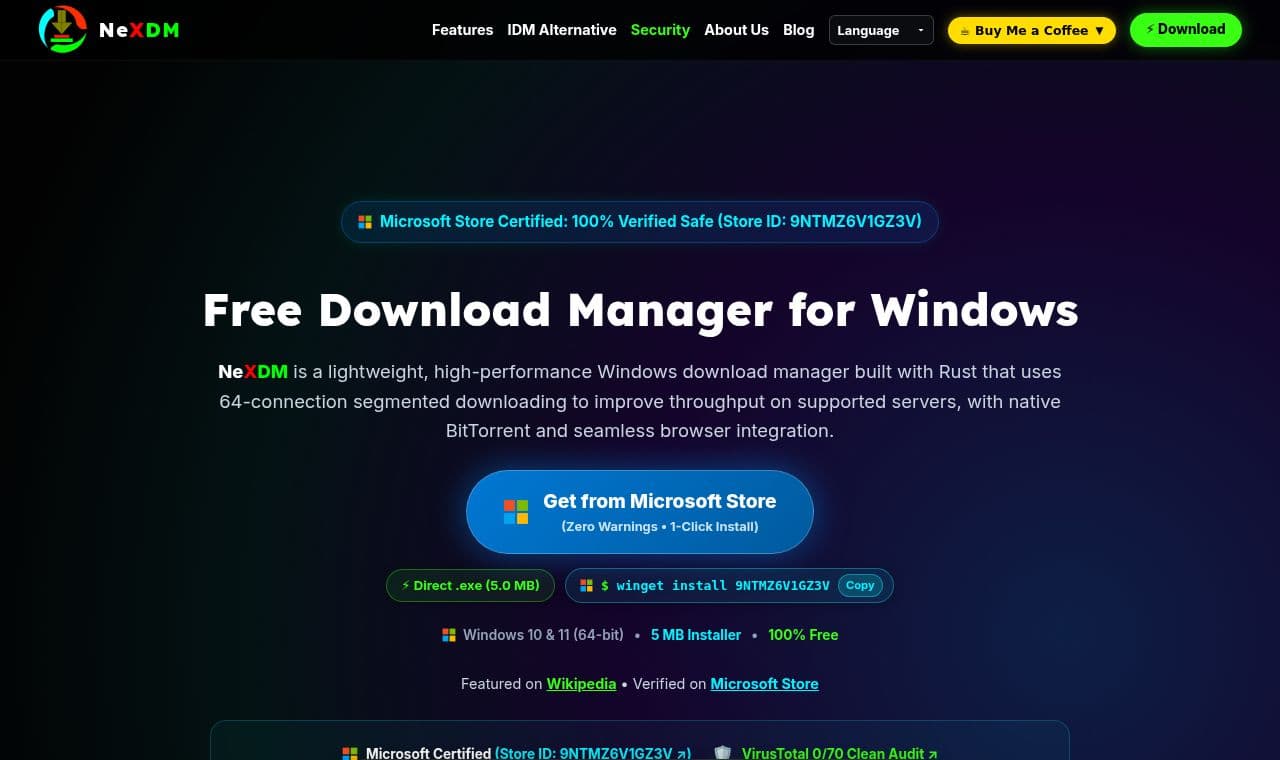 NeXDM screenshot