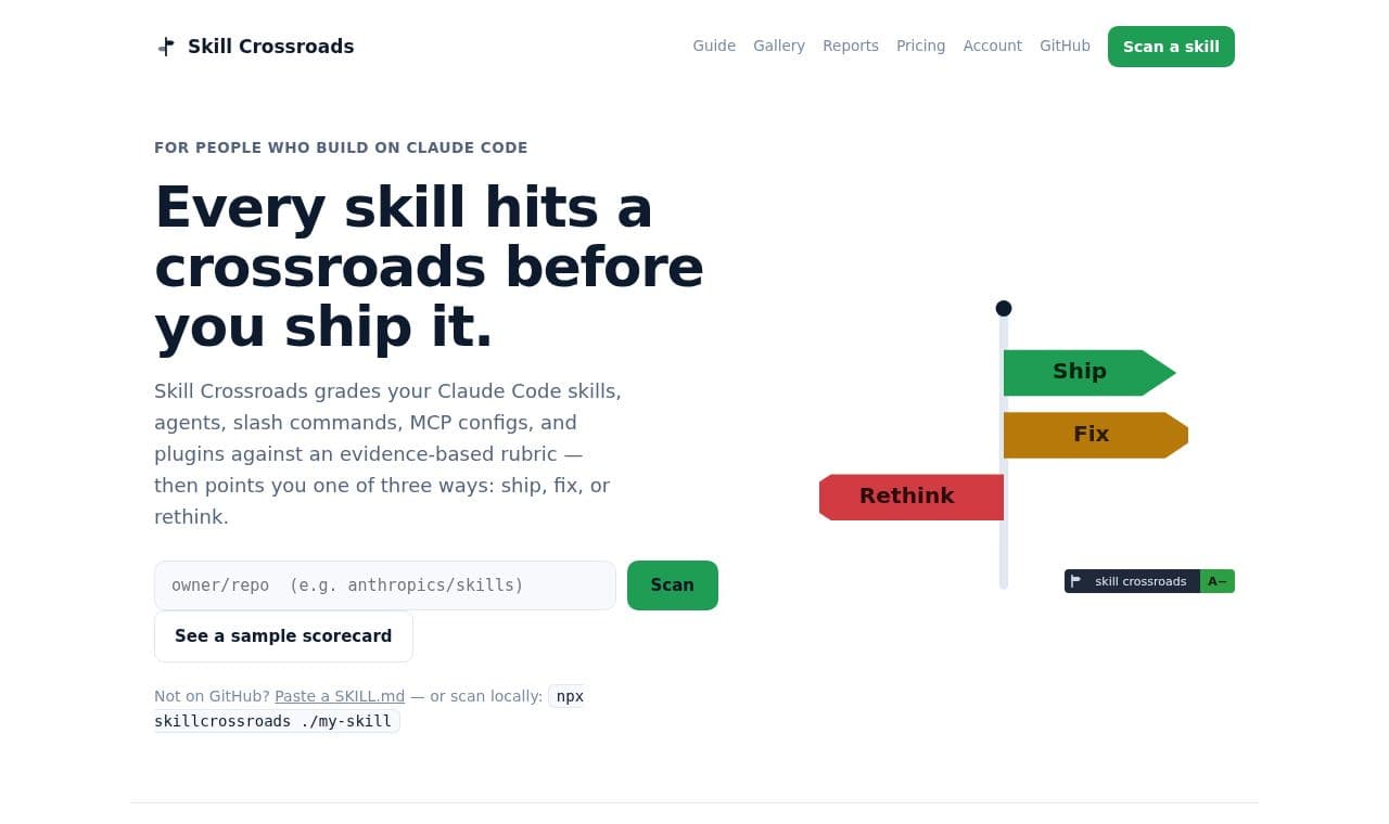 Skill Crossroads screenshot