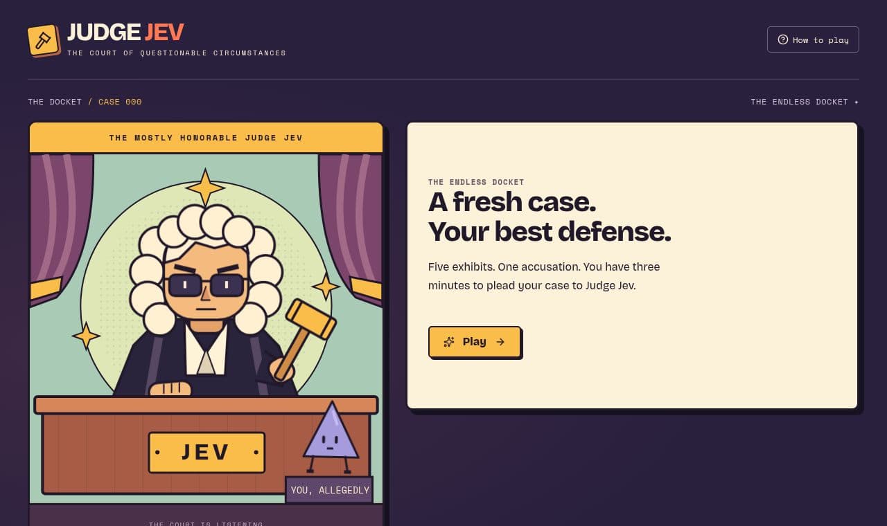 Judge Jev screenshot