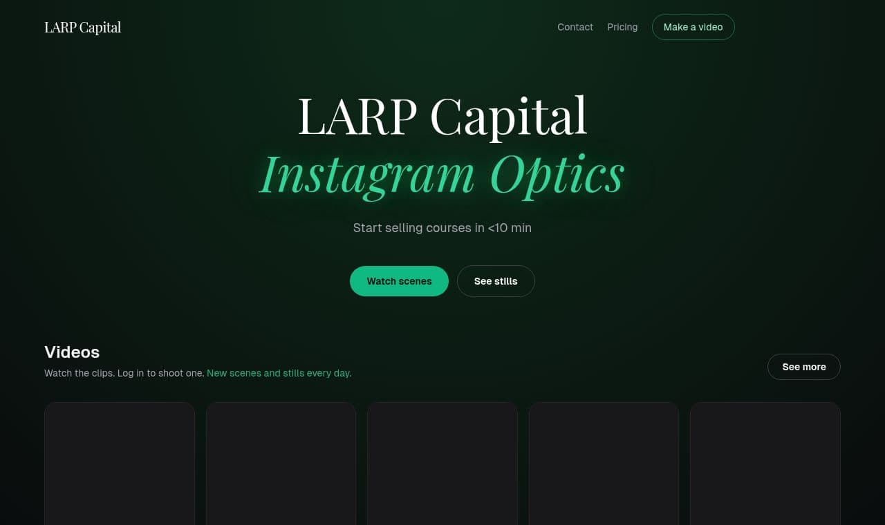 LARP Capital screenshot