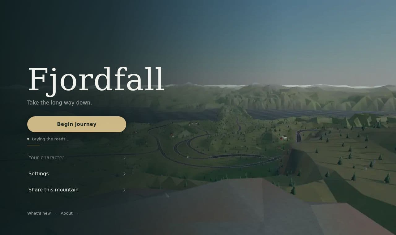 Fjordfall 서비스 화면