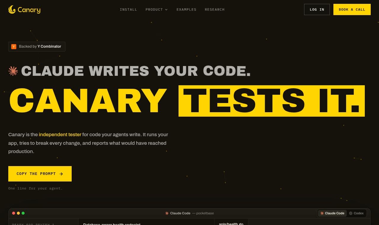 Canary screenshot