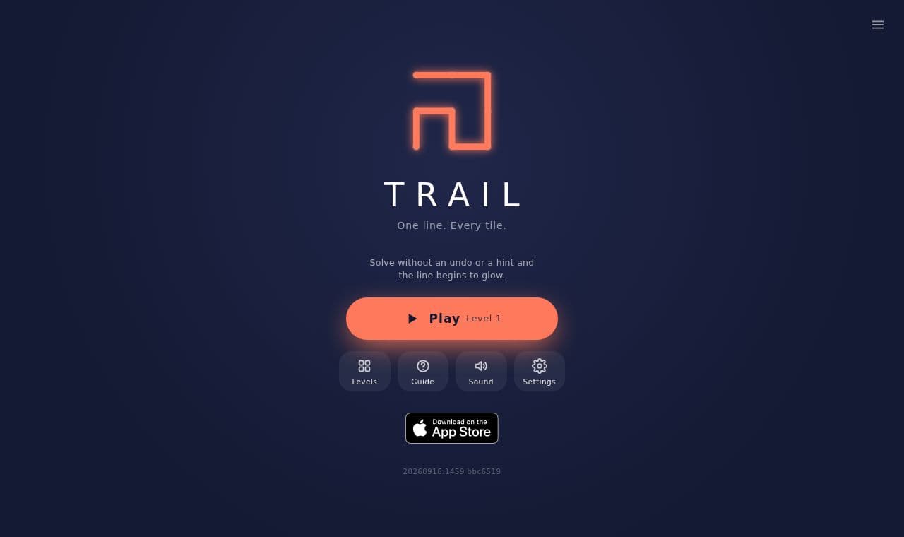 Trail 서비스 화면