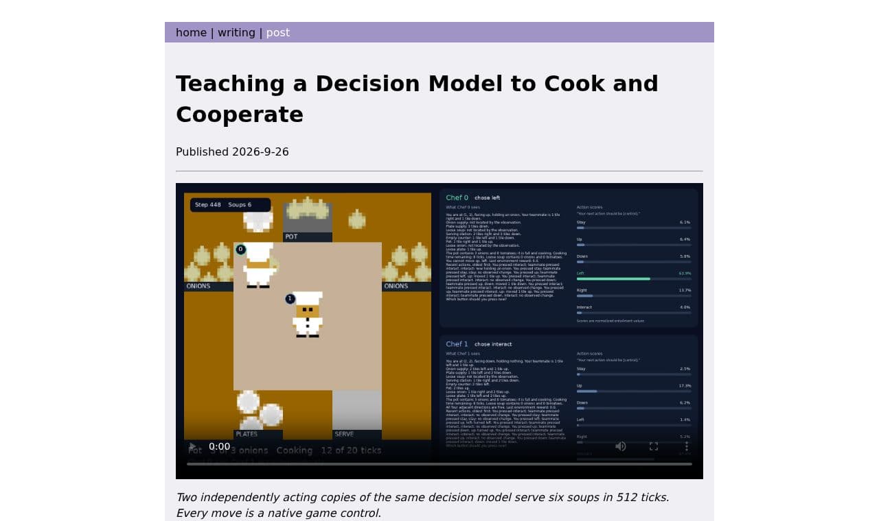 Jev-Like Model Learns to Cook 서비스 화면