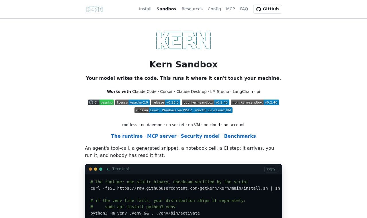 kern screenshot