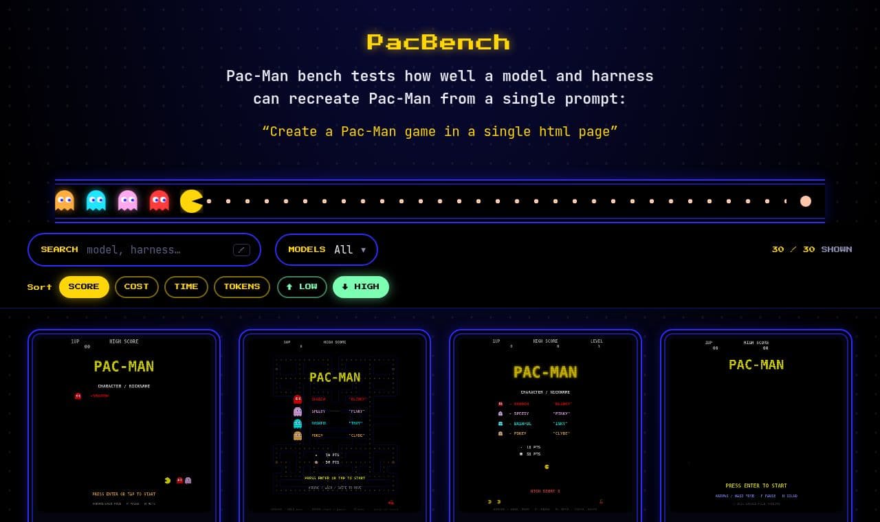 Pac-Bench 서비스 화면