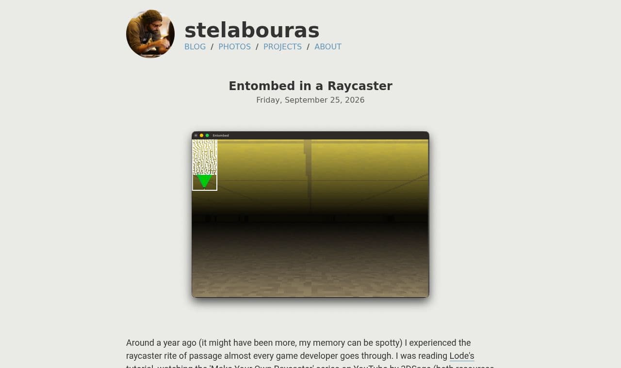 Stelabouras 서비스 화면