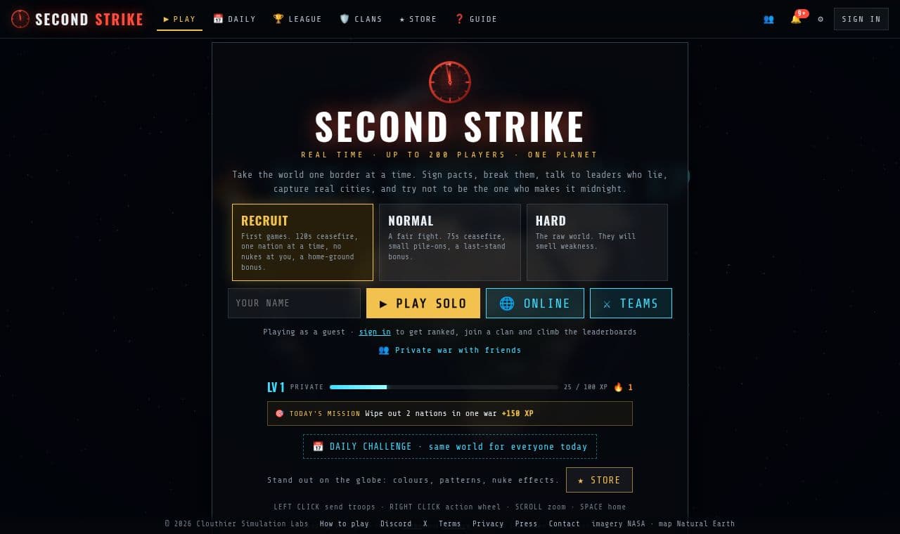 SECOND STRIKE screenshot