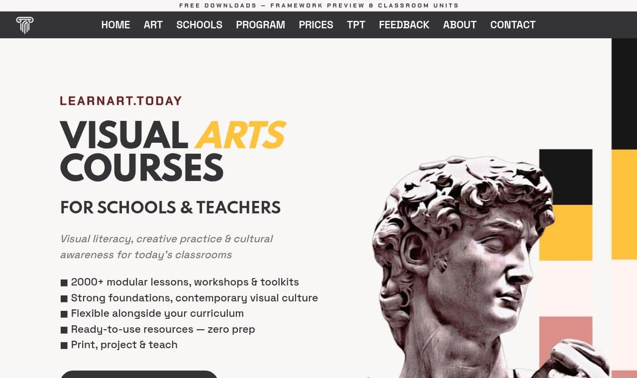 learnart 서비스 화면