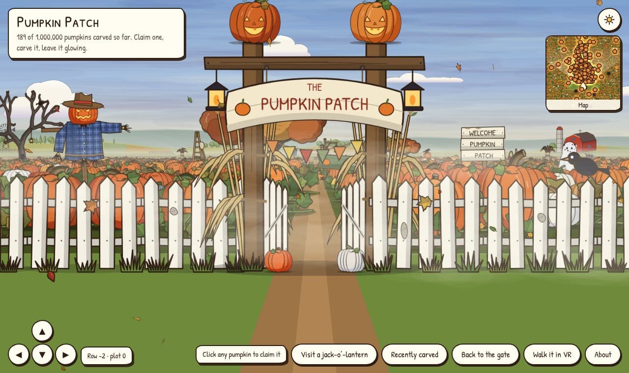 Pumpkins.sh 서비스 화면
