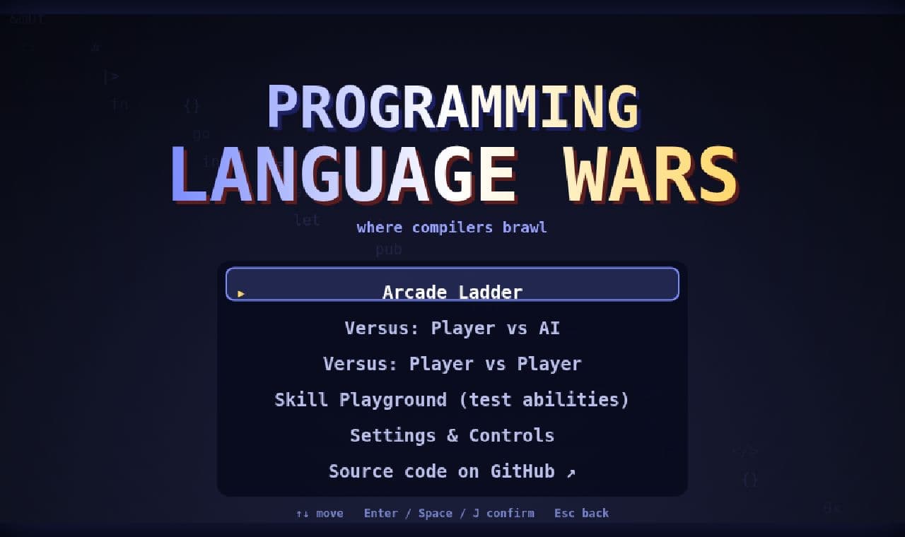 Programming Language Wars screenshot