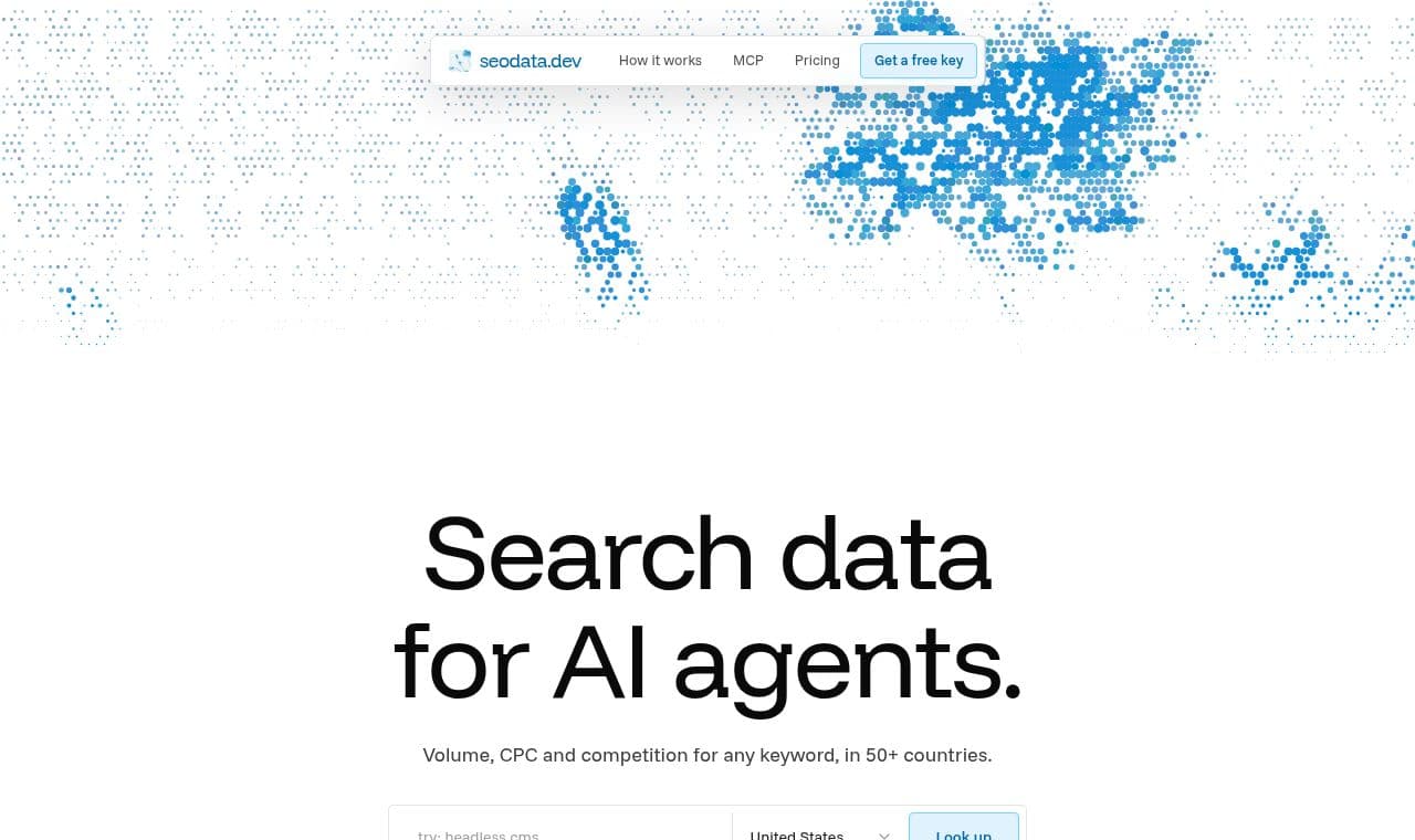 seodata 서비스 화면