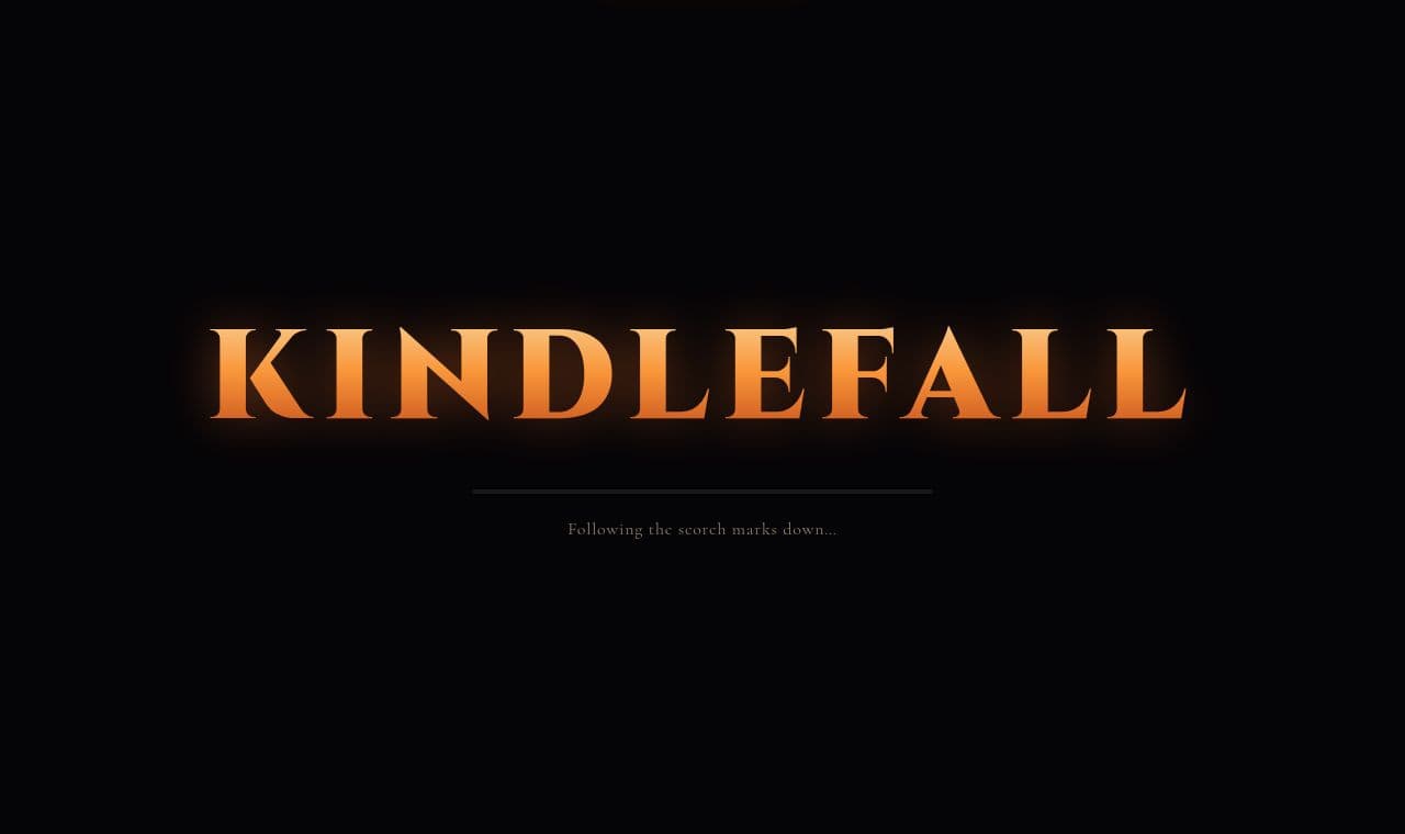 Kindlefall 서비스 화면