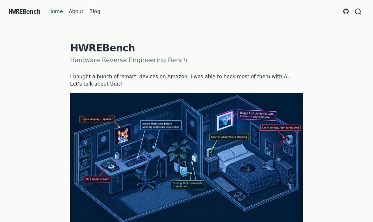 hwrebench 서비스 화면