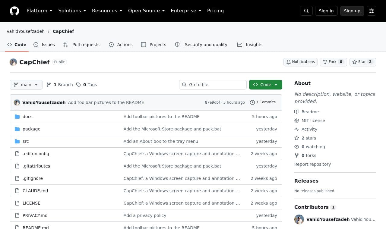 CapChief screenshot