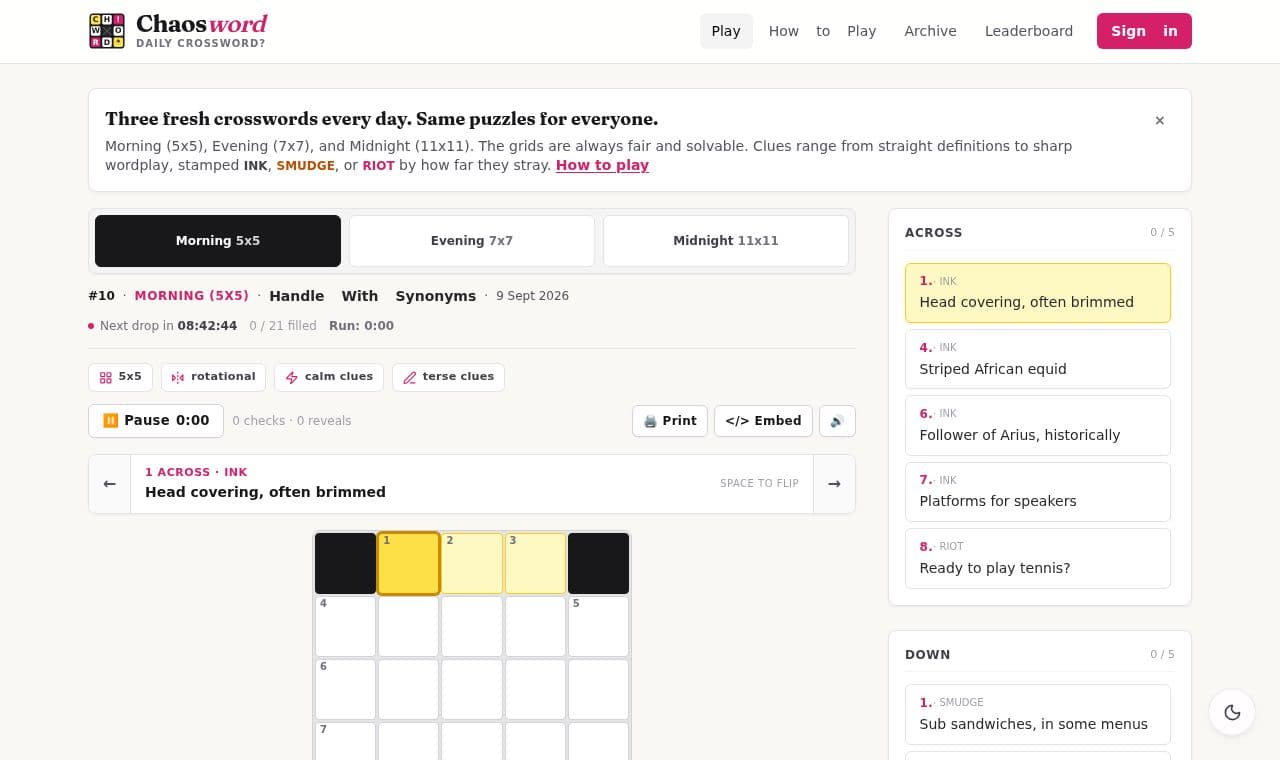 Chaosword screenshot
