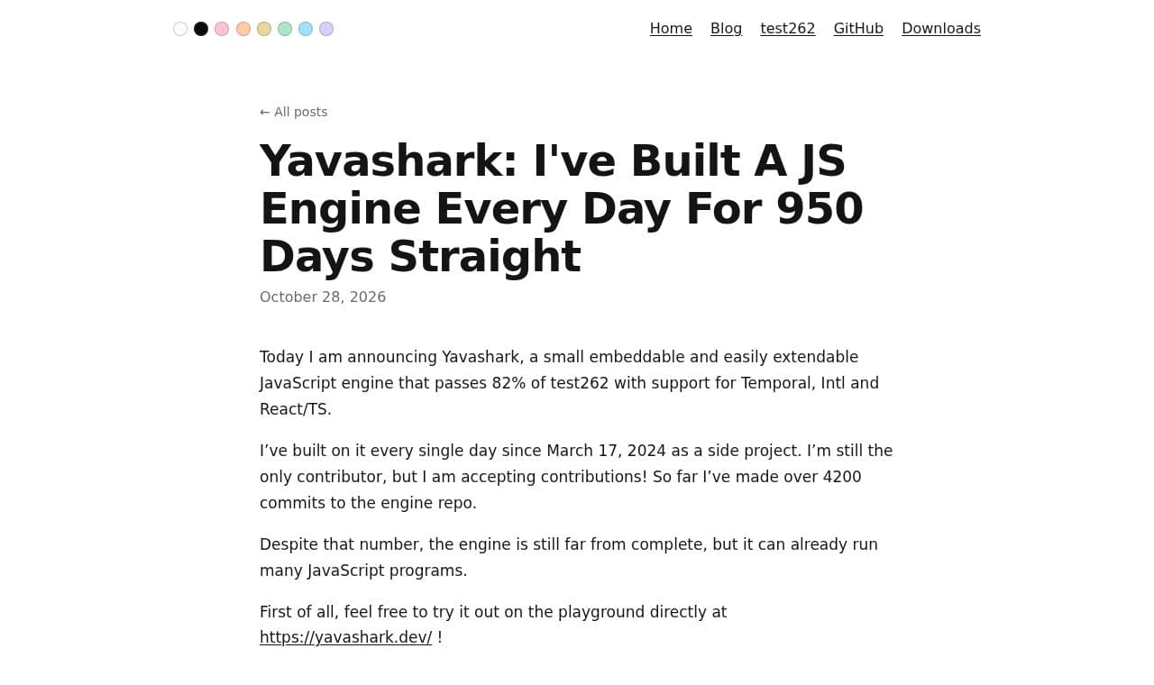 Yavashark 서비스 화면