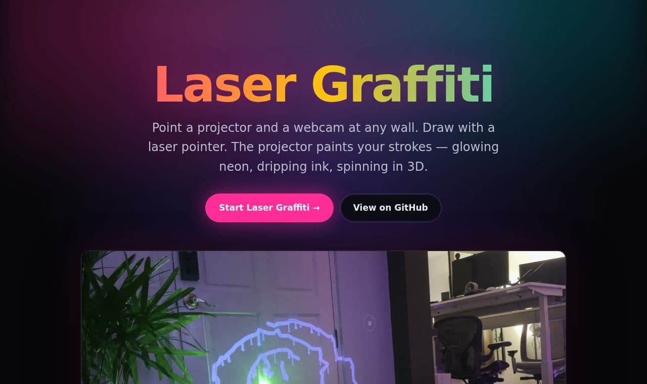 Laser Graffiti 서비스 화면