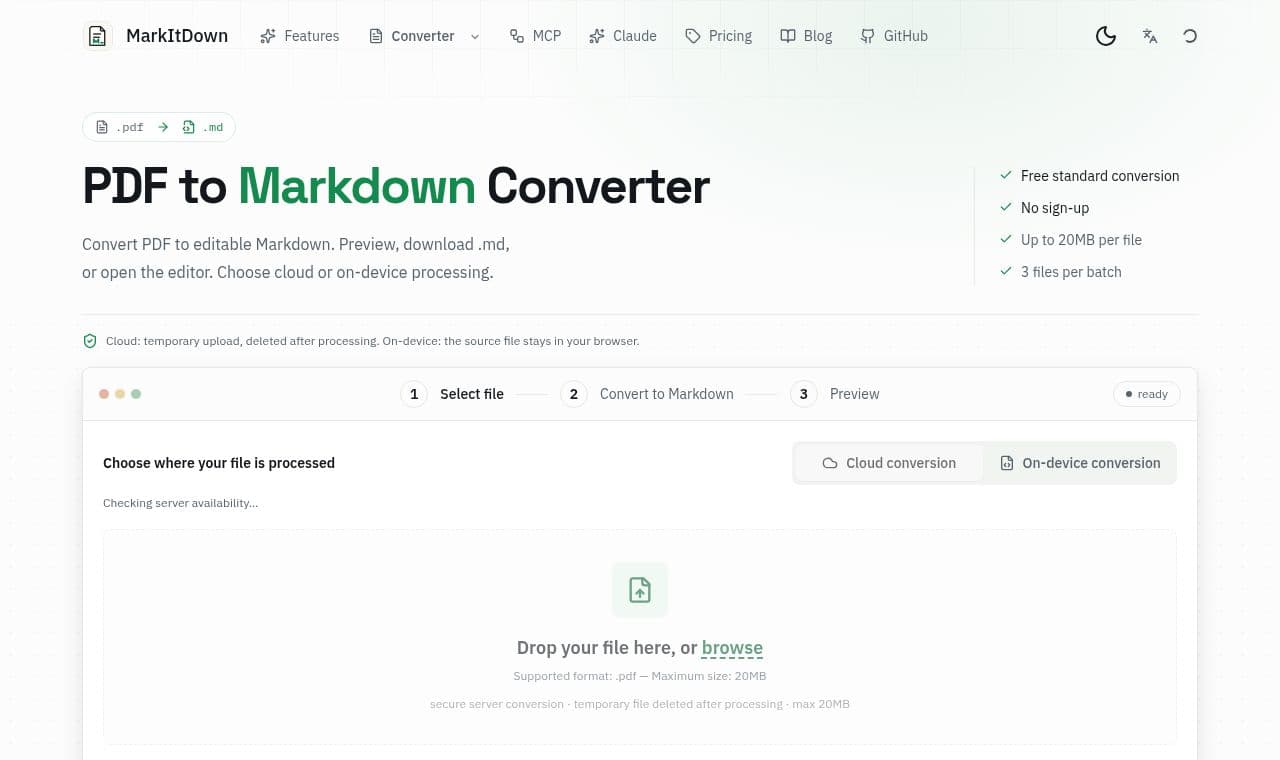 MarkItDown screenshot