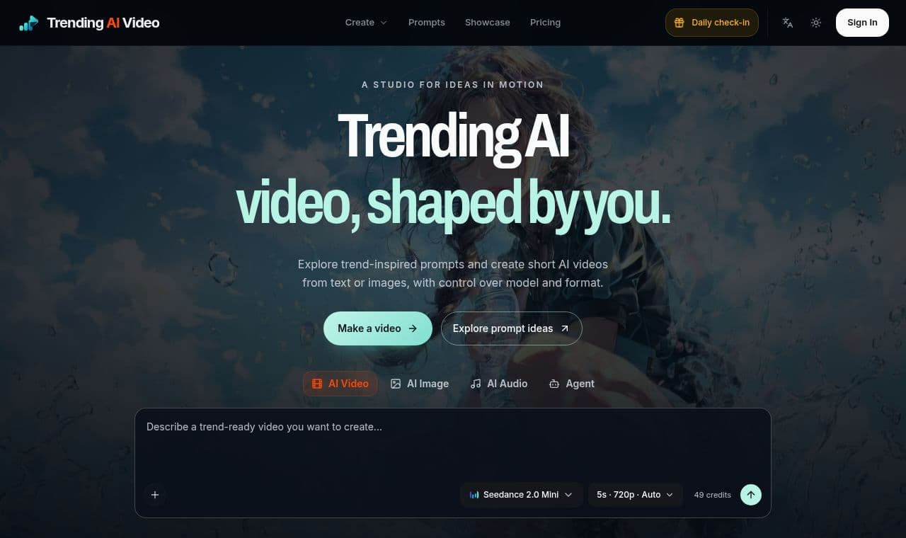 Trending AI Video screenshot