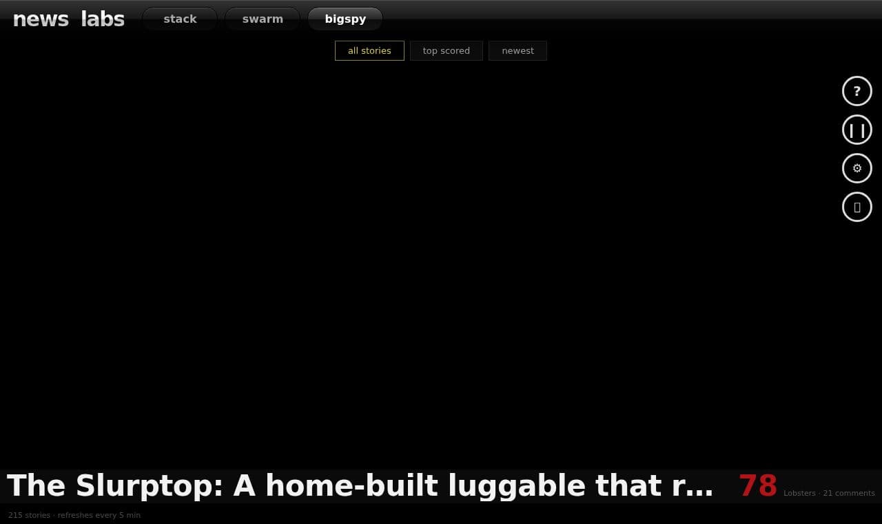 Visualization of Top News Stories screenshot