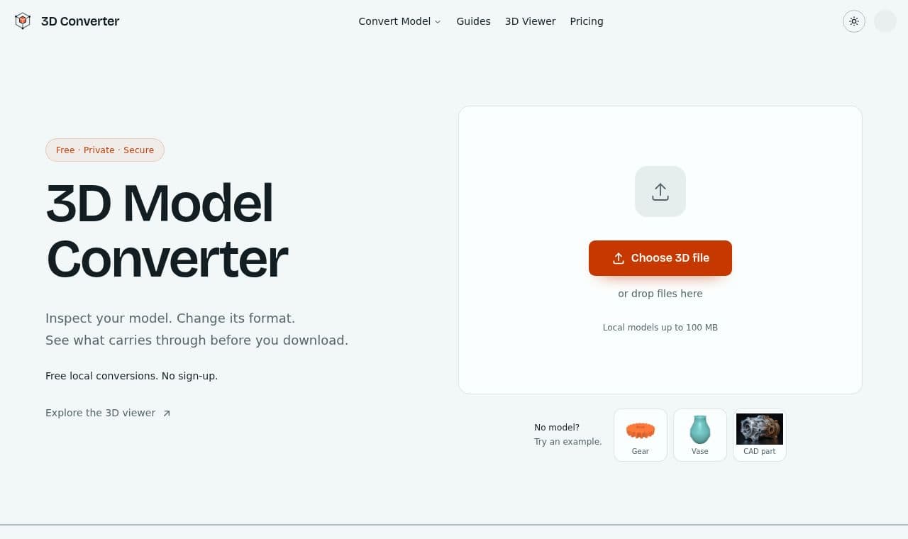 3D Converter screenshot