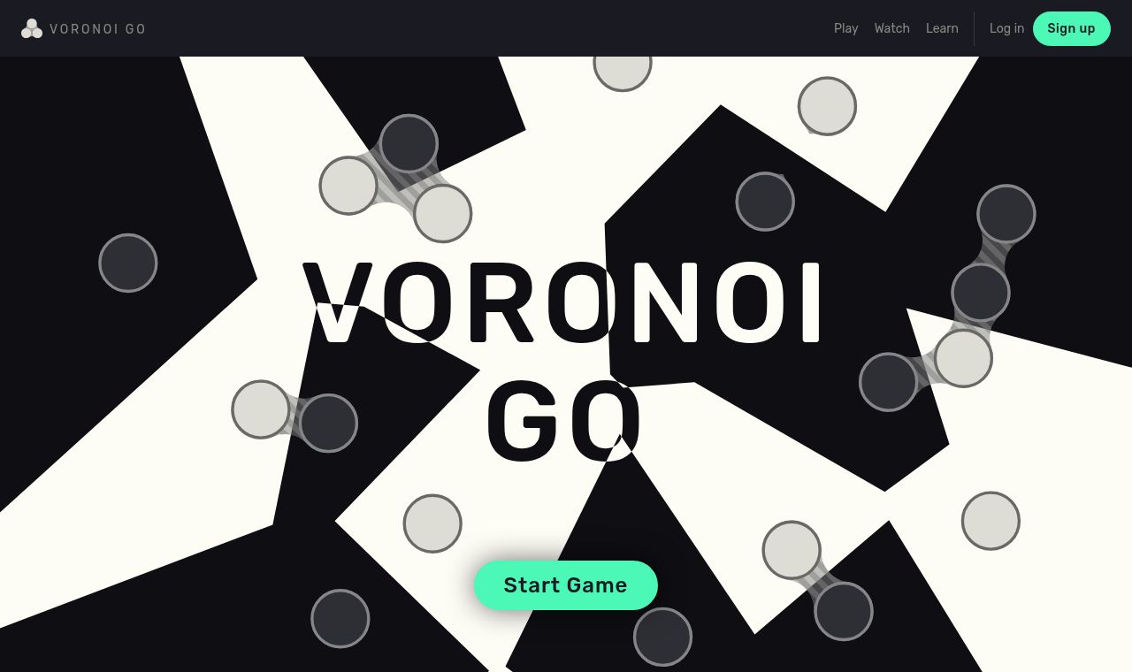Voronoi Go 서비스 화면